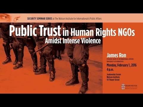 Public Trust in Human Rights NGOs Amidst Intense Violence